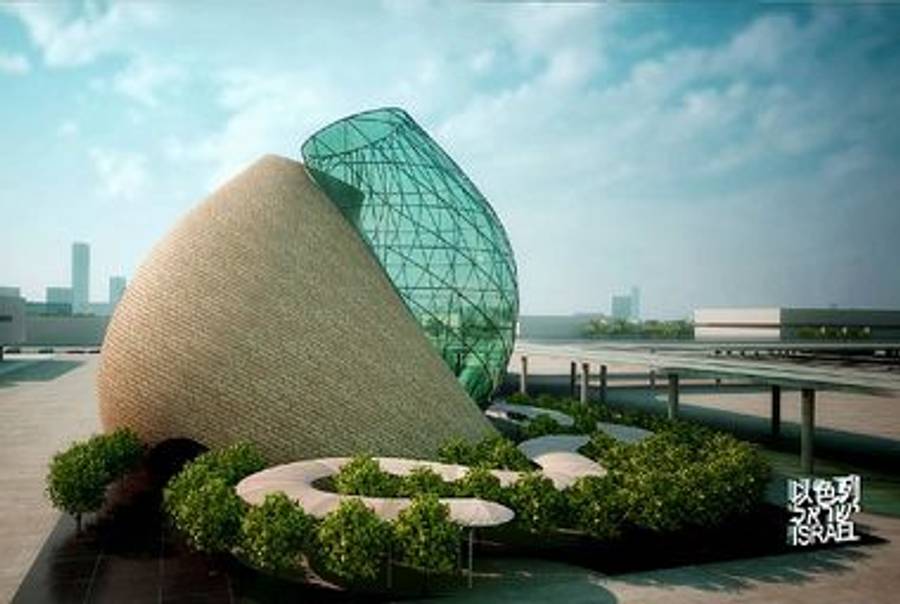 A rendering of the Israeli Pavilion for the World Expo 2010 in Shanghai.