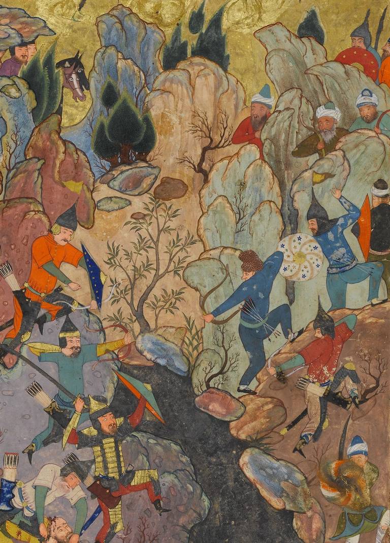 Detail, Battle Scene, folio from a ‘Zafarnama’ (Book of Victories) of Sharaf al-Din 'Ali Yazdi, 1485–86
