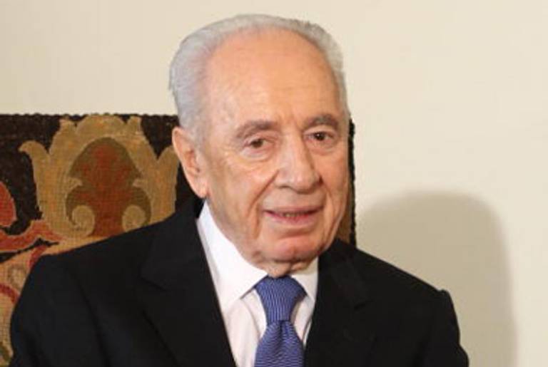 Israeli President Shimon Peres yesterday.(Khaled Desouki/AFP/Getty Images)