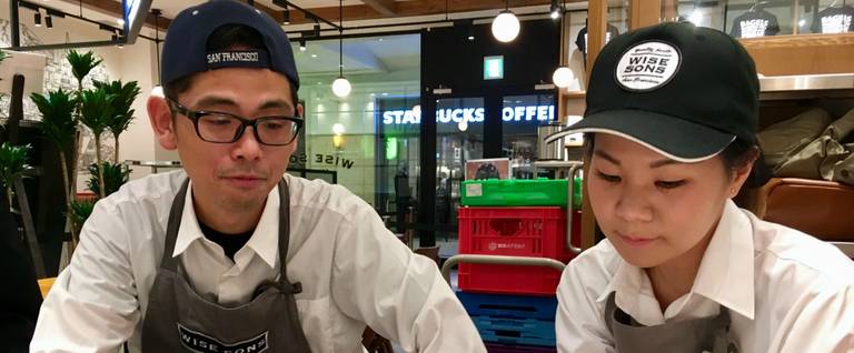 The staff of Wise Sons, Tokyo's new Jewish deli
