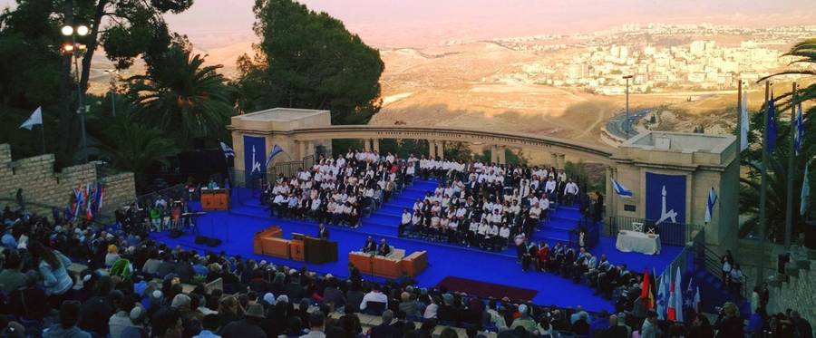 A graduation ceremony at Hebrew University of Jerusalem in January.