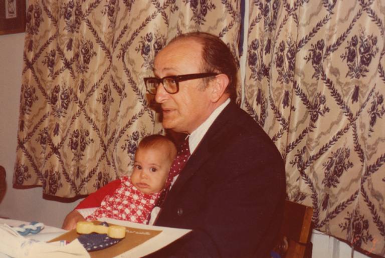 The author and his grandfather in his Riverdale living room, 1977.(Courtesy of the author)
