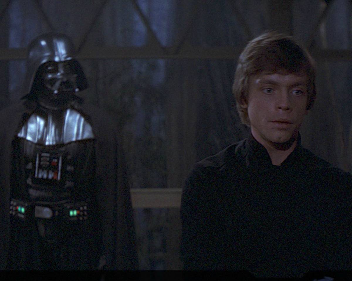 Darth Vader and Luke Skywalker. (Facebook)
