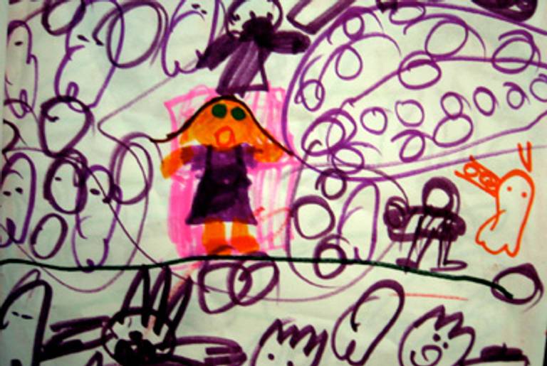 “Scary Sleep Book,” drawn by Josie Ingall at age 5.(Courtesy Marjorie Ingall)