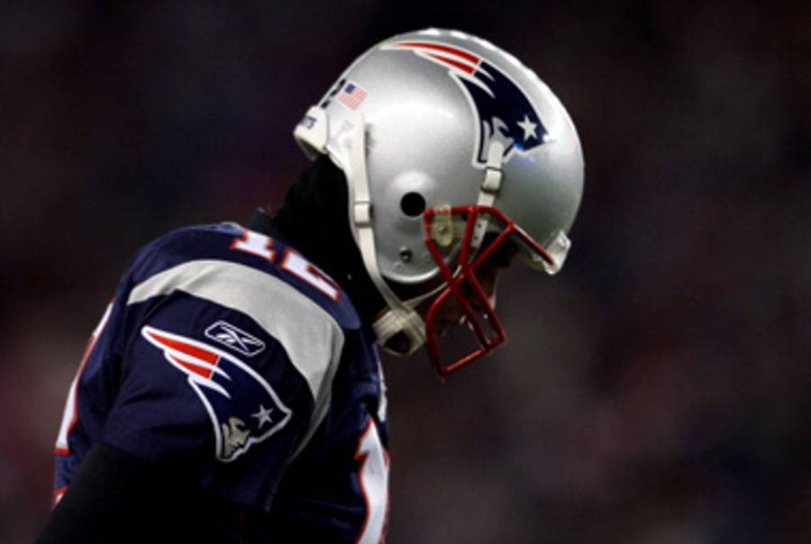Tom Brady on Sunday.(Elsa/Getty Images)