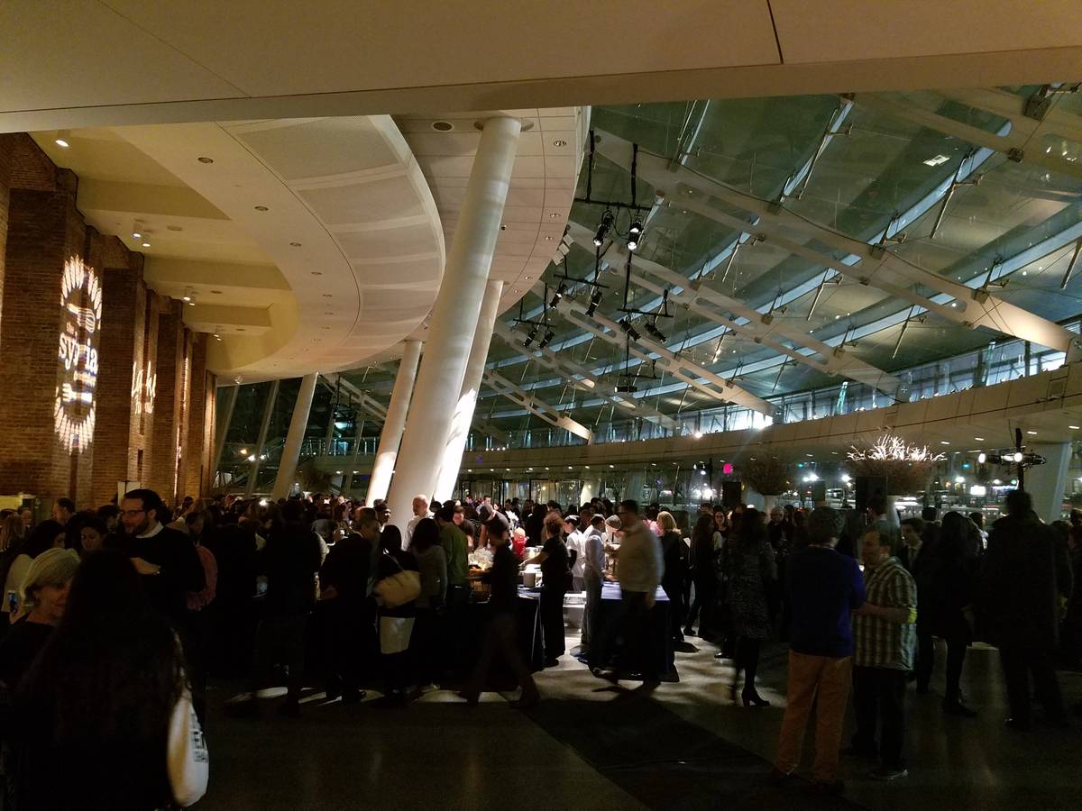 The scene at the Brooklyn Museum for the 8th Annual Latke Festival. (Image courtesy of the author)