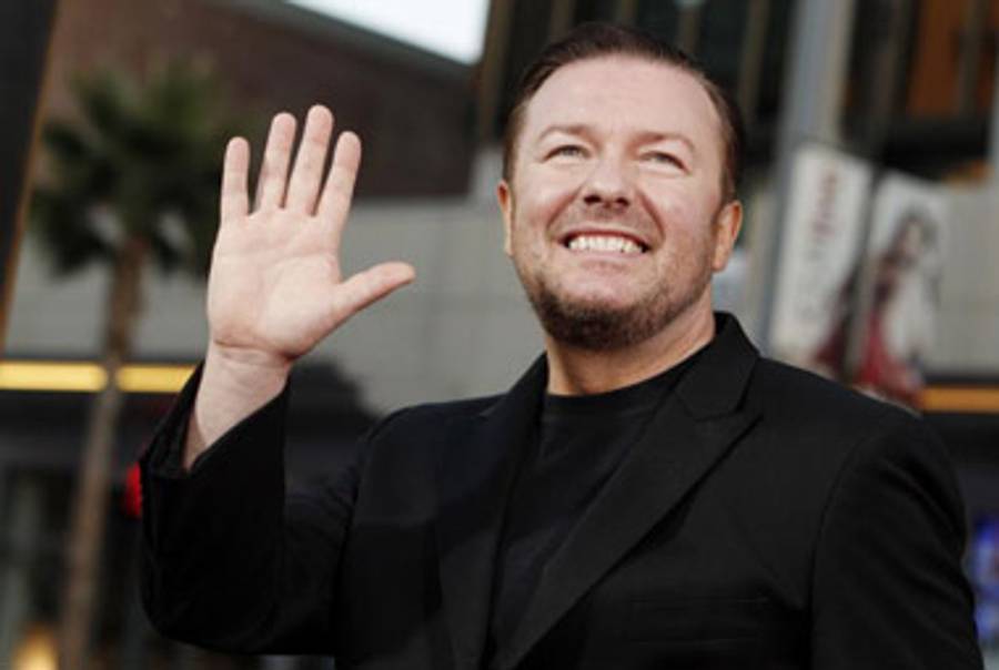 Gervais at the L.A. premiere of his The Invention of Lying, September.(Kevin Winter/Getty Images)