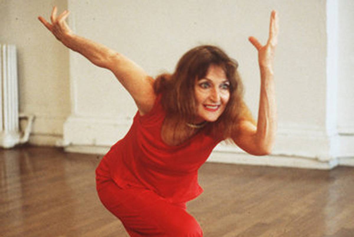 Frances Alenikoff dancing in 1998 (in her 70s!).(Beryl Bernay/NYT)