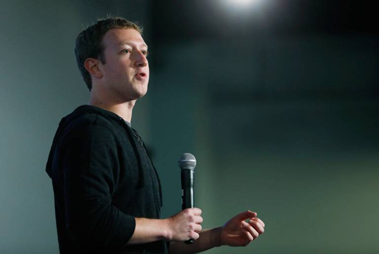 Facebook Chairman and Chief Executive Mark Zuckerberg introduces Graph Search features during a presentation January 15, 2013 in Menlo Park. (Stephen Lam/Getty Images)