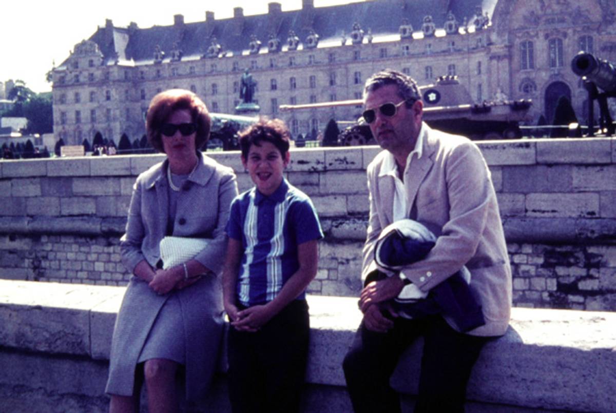 Joseph Heller with his wife, Shirley, and son, Ted, in Paris, 1966.(Courtesy Erica Heller)