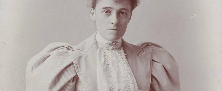 Edith Wharton, taken by E. F. Cooper, at Newport, Rhode Island.