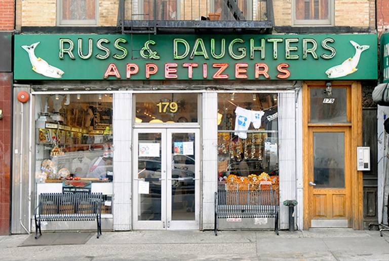 Russ & Daughters storefront on East Houston Street in New York City(Image courtesy Russ & Daughters)