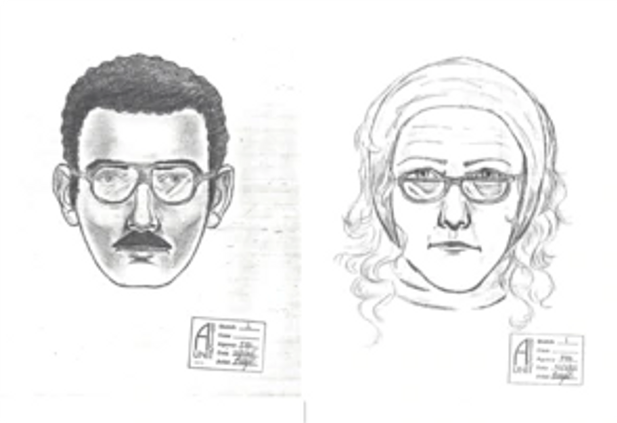 Police sketches of the suspects