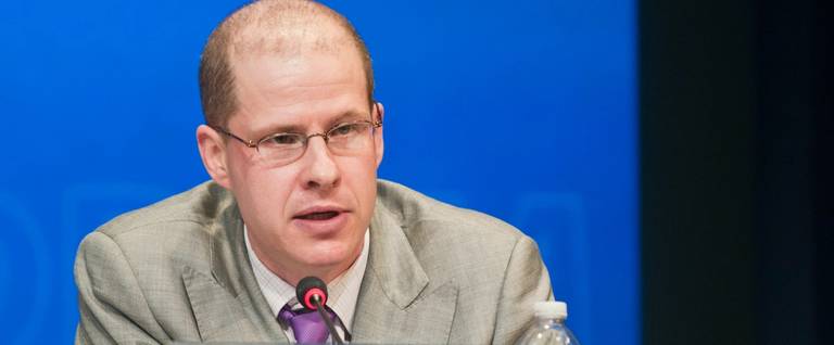 Max Boot speaks at a panel discussion at the 2010 Current Strategy Forum at the Naval War College, in Newport, Rhode Island, June 8, 2010.