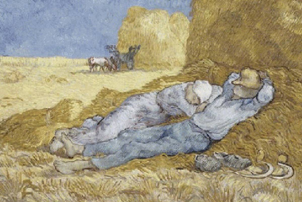 Vincent van Gogh, The Siesta (after Millet), December 1889–January 1890(Collection Musée d'Orsay)