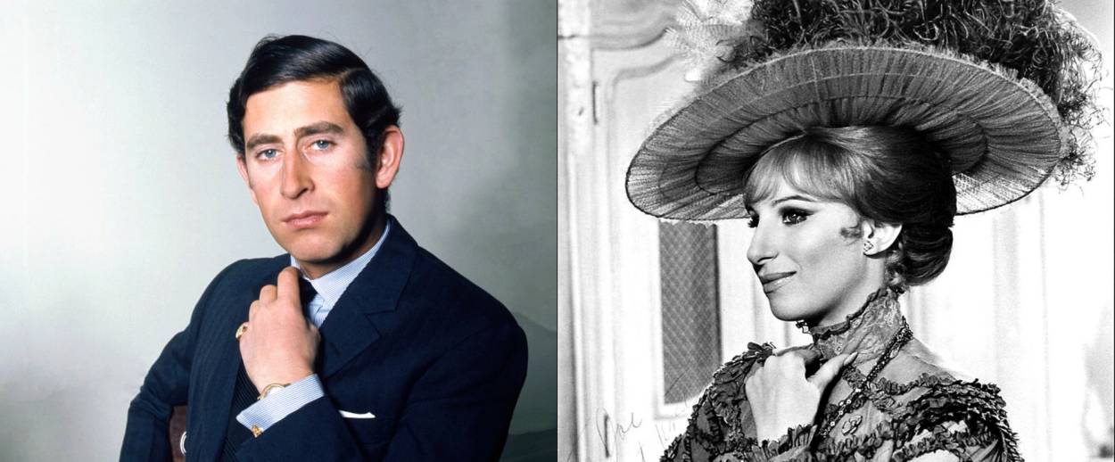 Barbra Streisand, Wikimedia; Prince Charles, Wikimedia. 