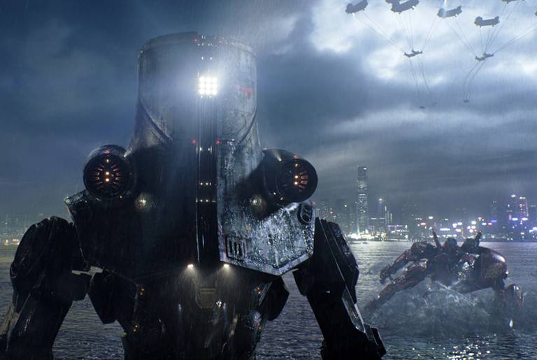 Russia’s Cherno Alpha in a scene from Pacific Rim.(Courtesy of Warner Bros. Pictures)