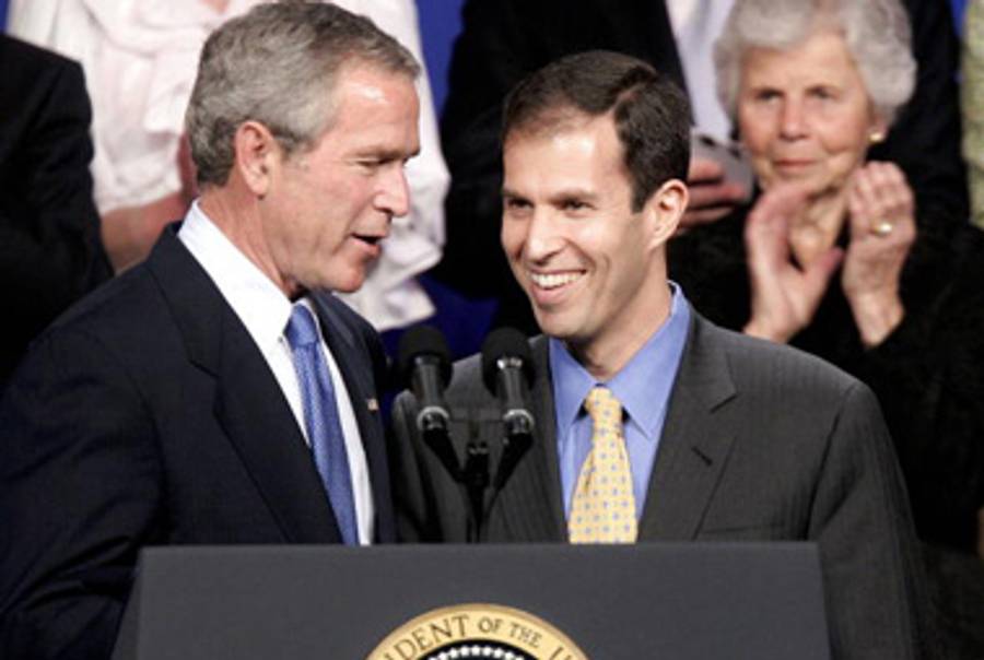 Ken Mehlman with President Bush in 2006.(Alex Wong/Getty Images)