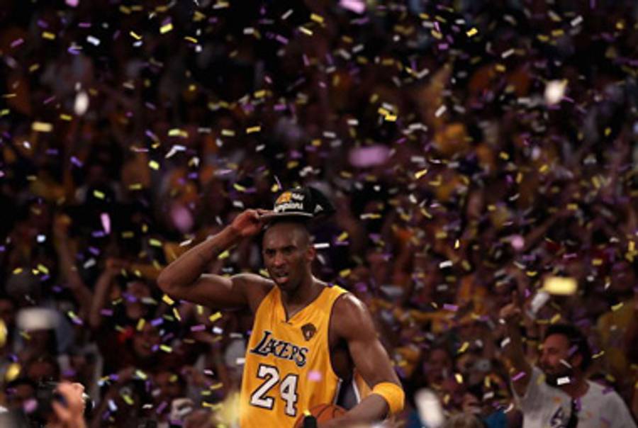 Kobe Bryant after winning his fifth NBA Championship in June.(Christian Petersen/Getty Images)
