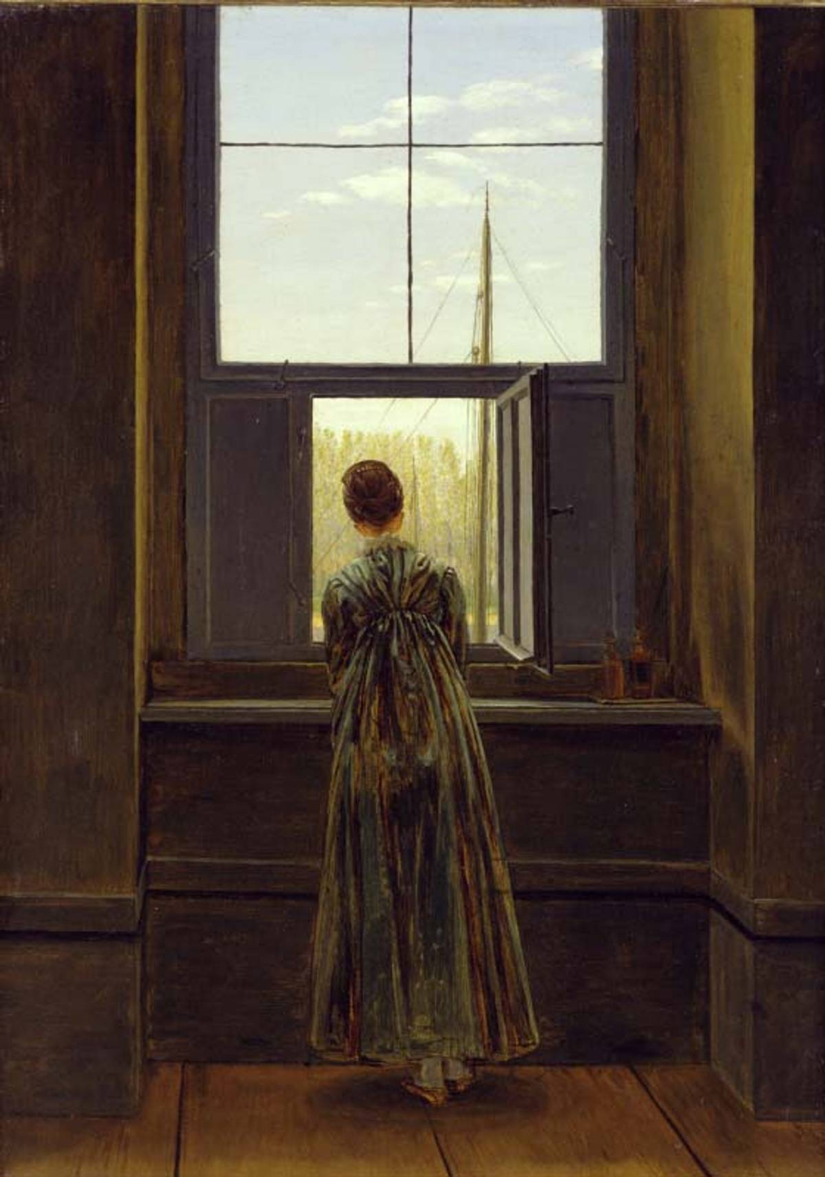 ‘Frau am Fenster,’ Caspar David Friedrich