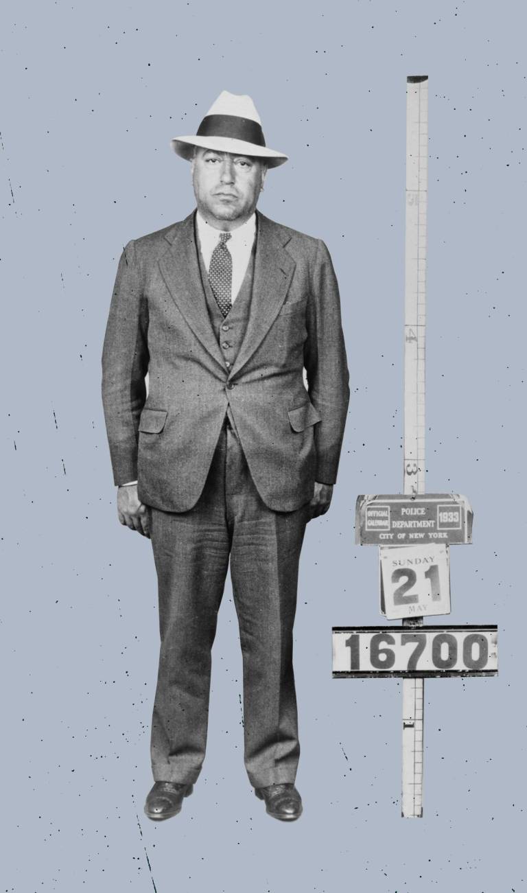 A 1933 New York City Police Department photo of Waxey Gordon