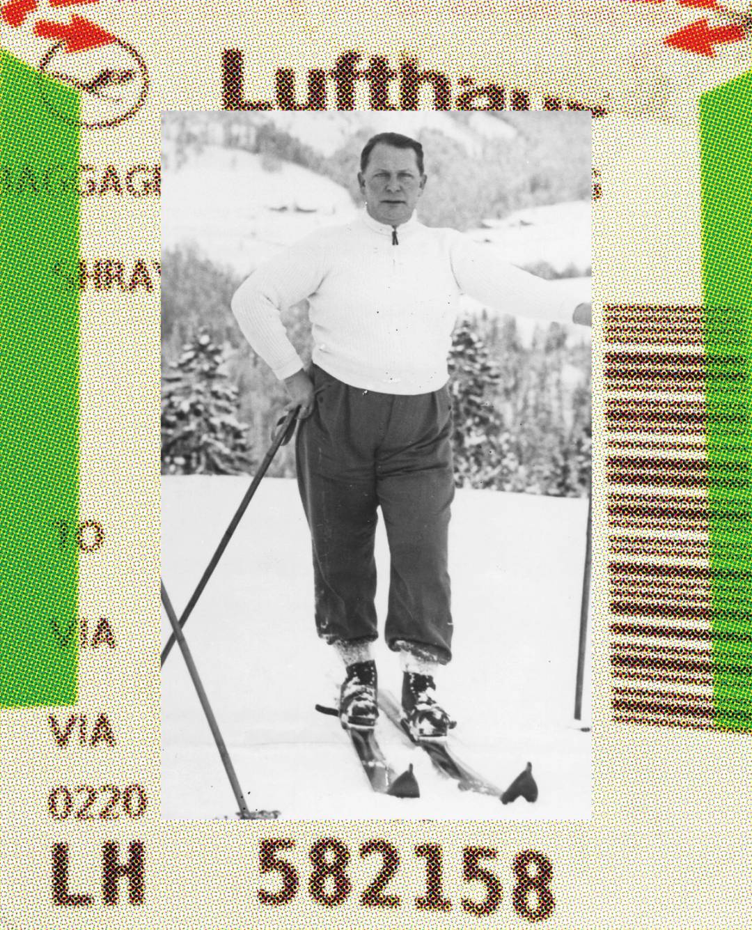 Hermann Goering hitting the slopes in Obersalzberg, Bavaria