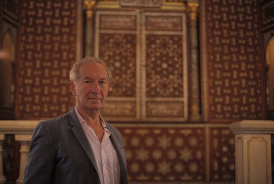 Simon Schama at Ben Ezra Synagogue, Cairo, Egypt. (PBS)