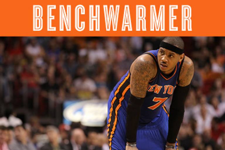Knicks forward Carmelo Anthony.(Mike Ehrmann/Getty Images)