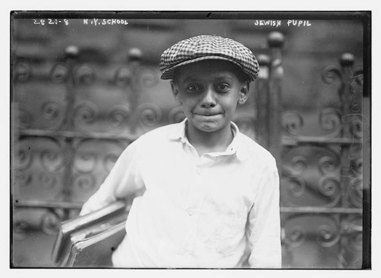 Photo of a "Jewish pupil" at a New York School, circa 1910. (Library of Congress Flickr)