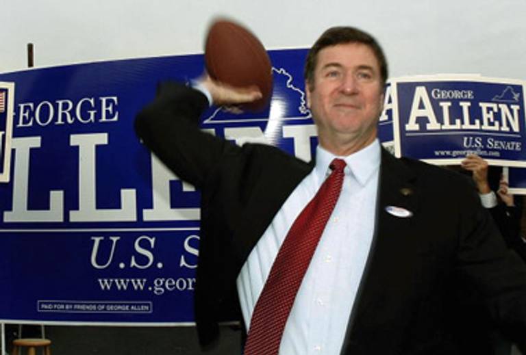 Allen campaigning for Senate in 2006.(Mark Wilson/Getty Images)