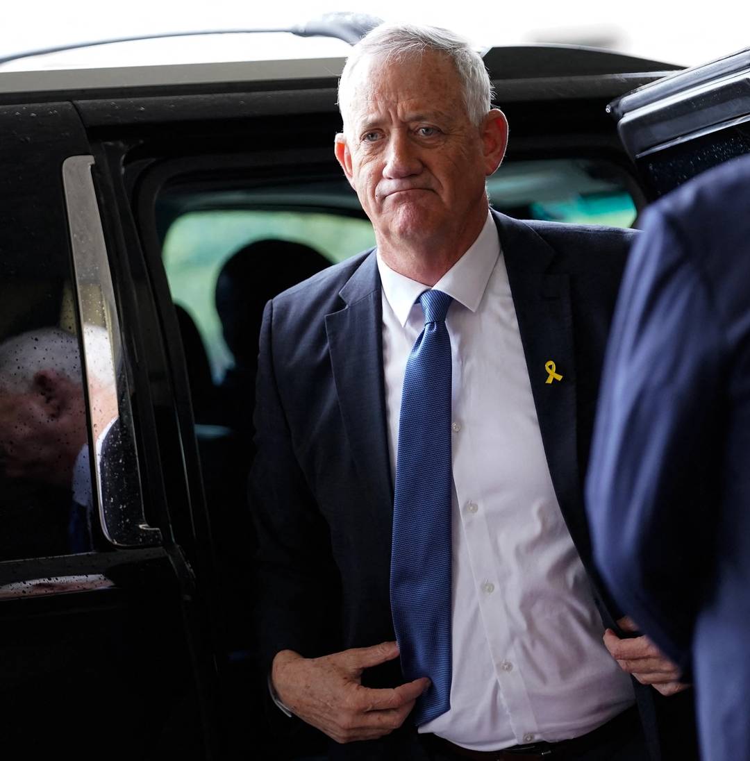 Israeli war cabinet member Benny Gantz arrives at the U.S. State Department in Washington ahead of a meeting with U.S. Secretary of State Antony Blinken on March 5, 2024