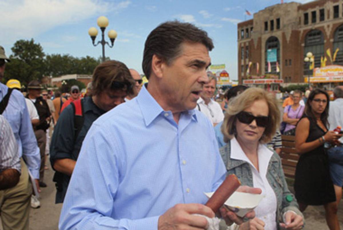 Gov. Rick Perry earlier this month in Iowa.(Scott Olson/Getty Images)