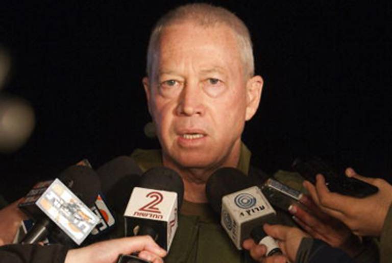 Gen. Yoav Galant at a press conference last year.(Jack Guez/AFP/Getty Images)
