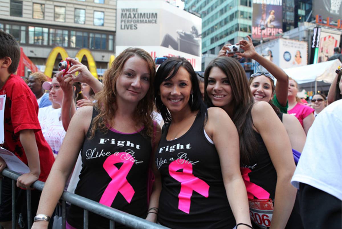Participants at the 2010 Revlon Walk/Run for Women, New York City, from Pink Ribbons, Inc.(Leá Pool, © 2010 National Film Board of Canada)