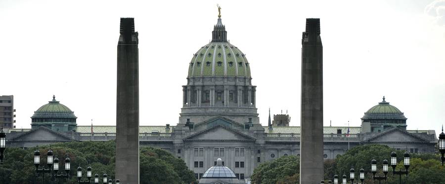 The State Capitol Building in Pennsylvania's capital Harrisburg on October 14, 2011. 