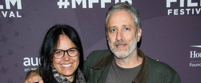 Tracey Stewart and Jon Stewart attend the Montclair Film Festival 2016 in Montclair, NJ, May 7, 2016. 