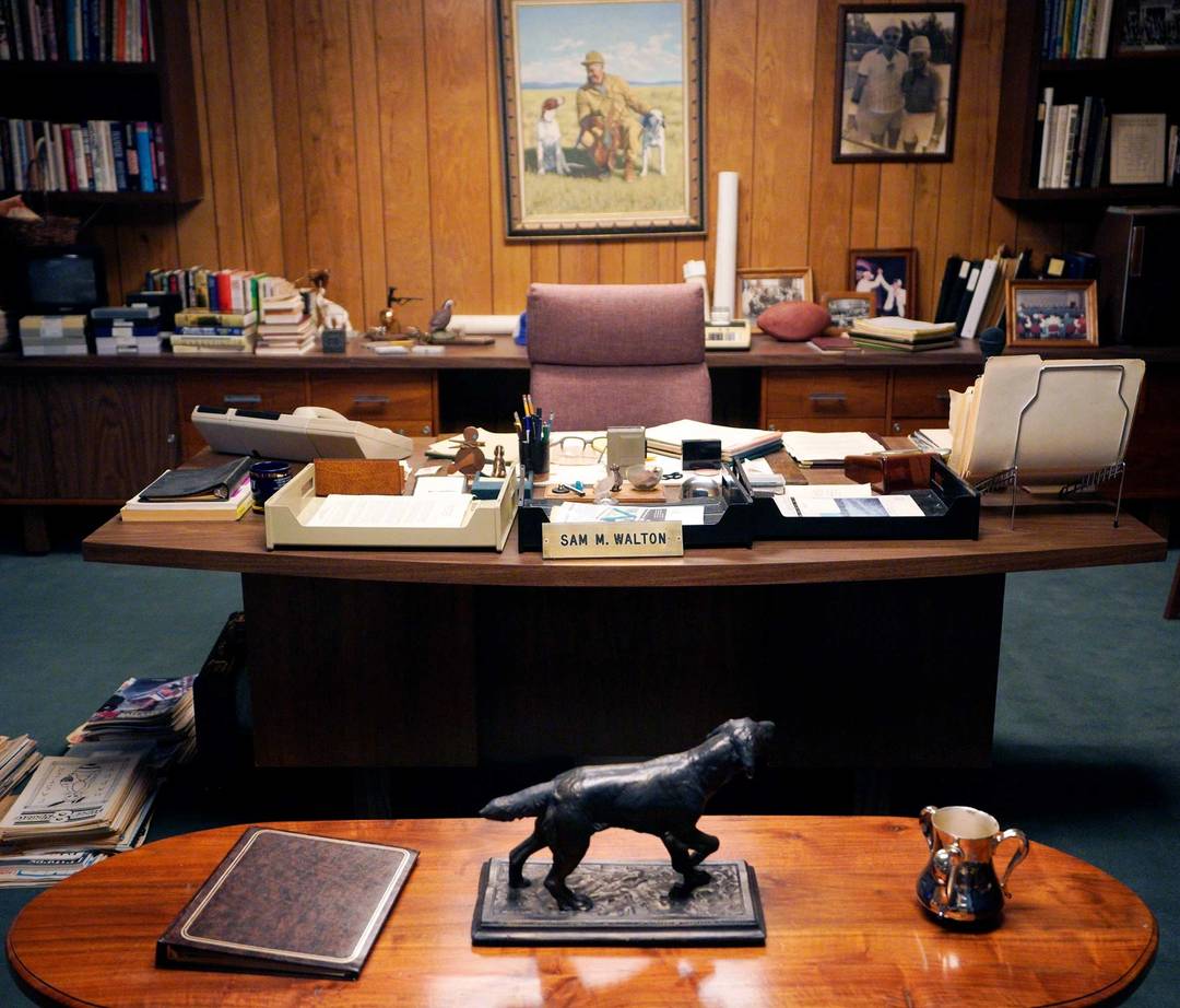 An exact replica of Sam Walton’s office as it looked when he died in 1992, at the location of his original 5-and-10-cent store, now a museum, in Bentonville, Arkansas, May, 2018