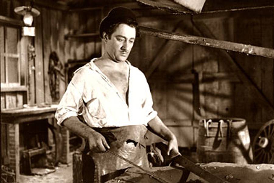 Moishe Oysher in The Singing Blacksmith.(The National Center for Jewish Film)