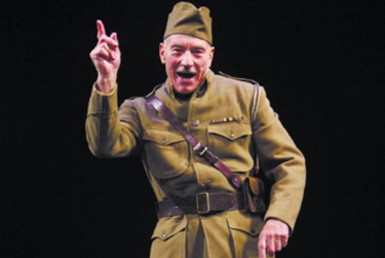 Patrick Stewart in A Life in the Theatre.(NYO)