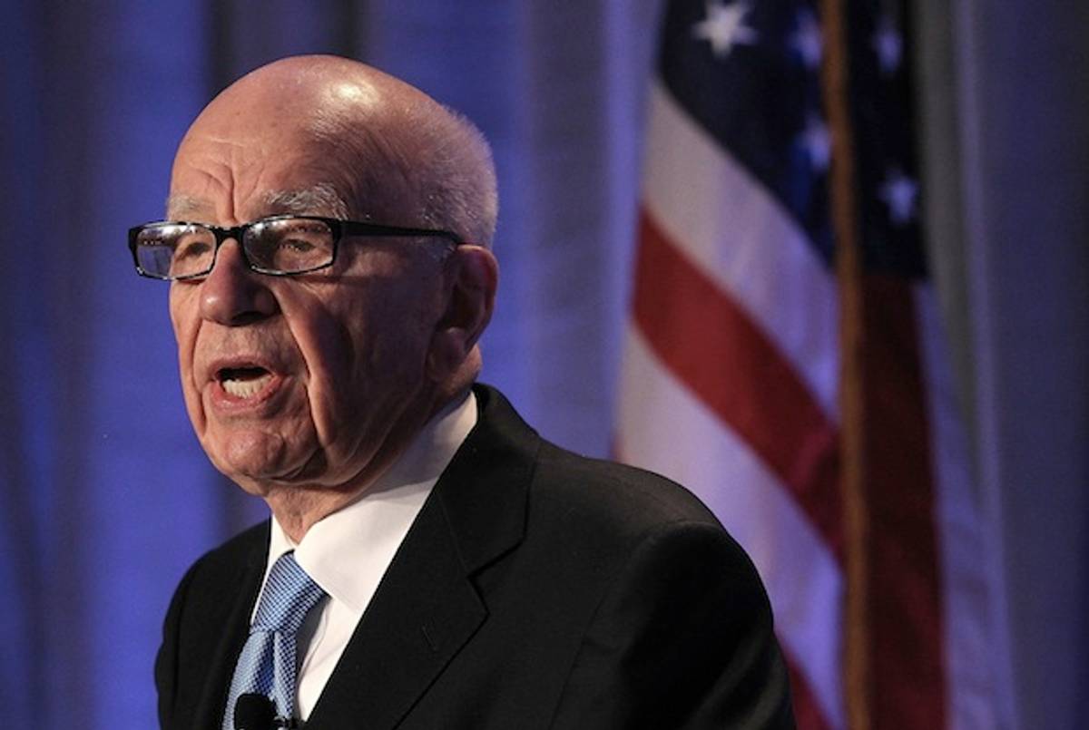 News Corp. CEO Rupert Murdoch delivers a keynote address at the National Summit on Education Reform on October 14, 2011.(Justin Sullivan/Getty Images)