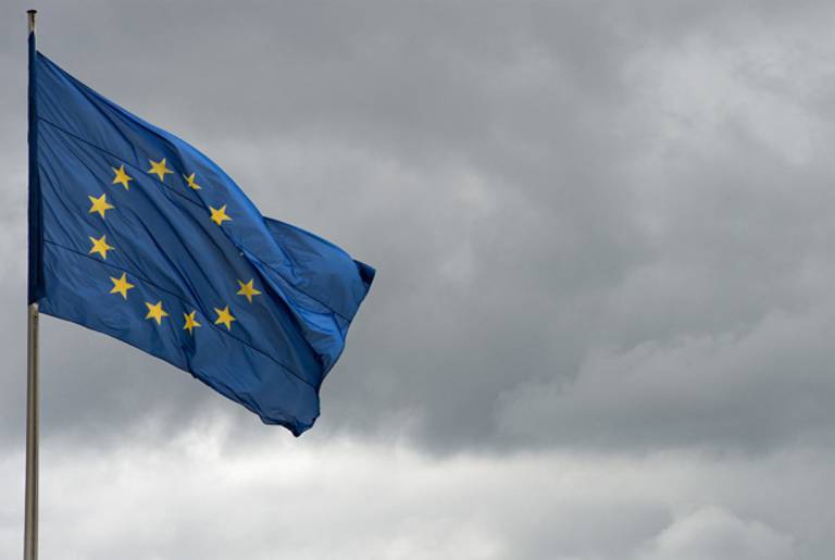 European Union flag. (SOEREN STACHE/AFP/Getty Images)