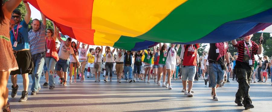 Gay pride parade in Thessaloniki, Greece (June 15, 2013)