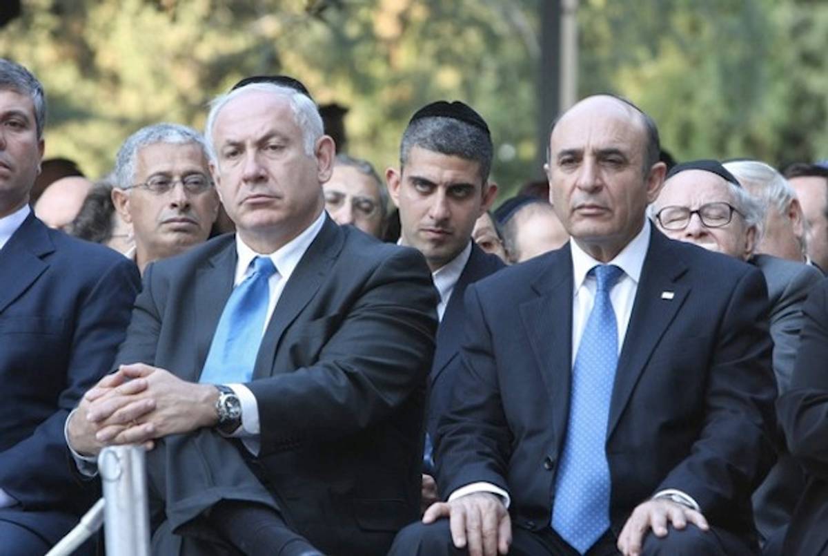 Israeli PM Netanyahu and Shaul Mofaz in 2008(Getty)