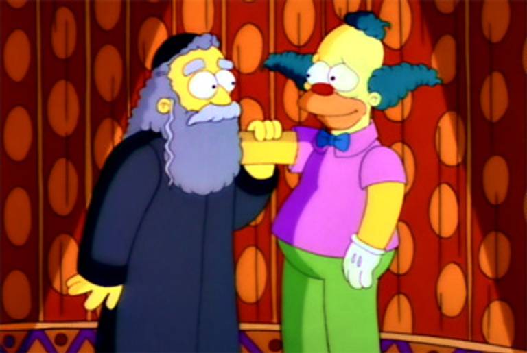 Krusty the Clown and Rabbi Krustofski.(Wikipedia)