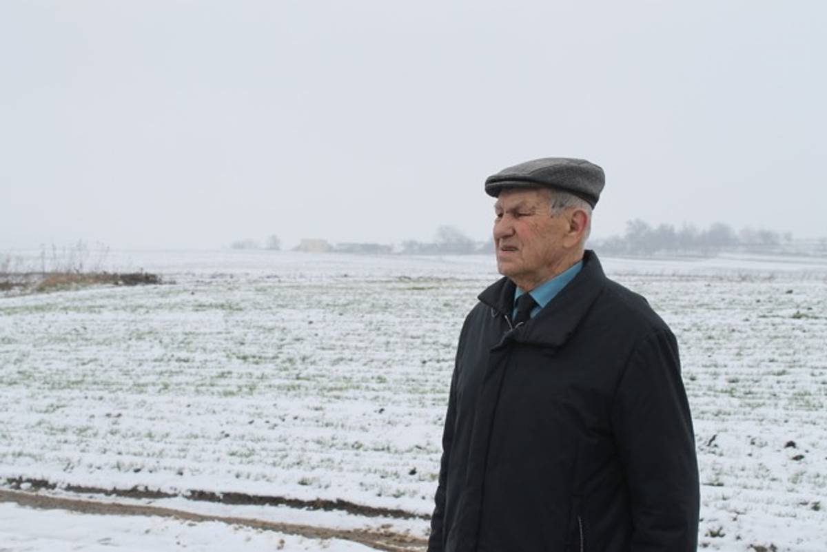 Mykhailo Vorobets at the killing site in Rohatyn. (Image: Courtesy of the author)