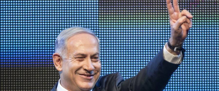 Israeli Prime Minister and leader of the ruling right-wing Likud Party, at a campaign speech on Jan. 5, 2014