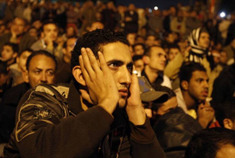 Tahrir Square last night.(Mohammed Abed/AFP/Getty Images)