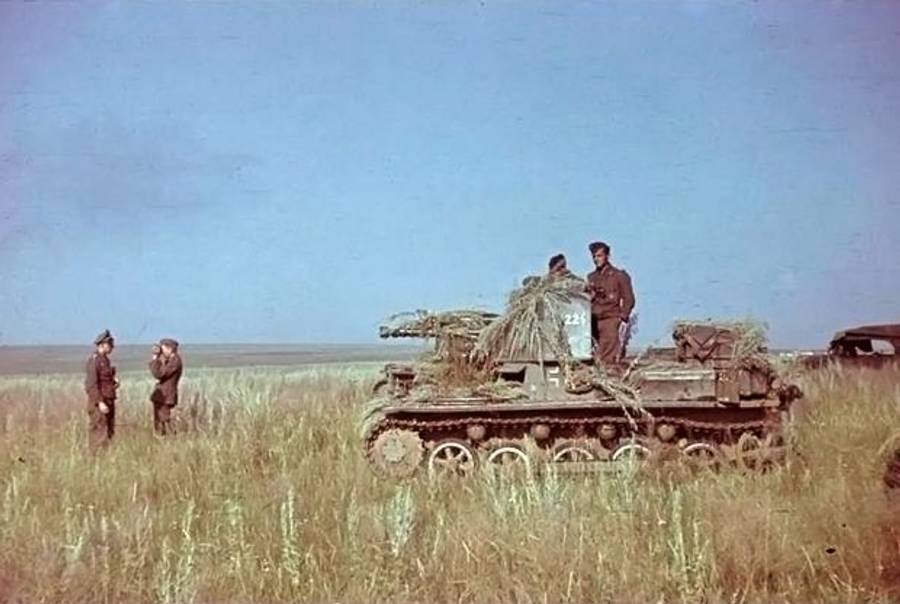 German tank in Ukraine on June 21, 1941.