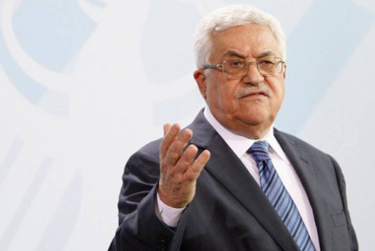 Palestinian President Abbas last month.(Carsten Koall/Getty Images)