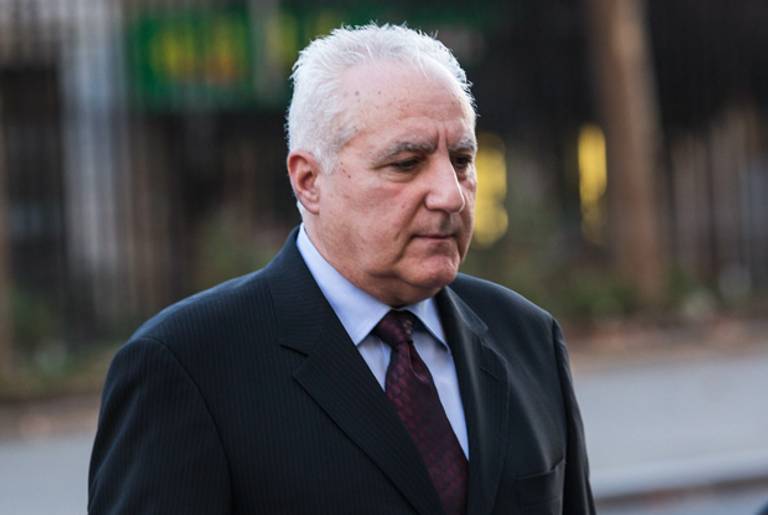 Daniel Bonventre, former director of operations for investments, working under Bernie Madoff, arrives at Federal Court, to begin a trial being brought against him by the federal government on October 8, 2013 in New York City. (Andrew Burton/Getty Images)
